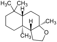 Strukturformel von (−)-Ambrox