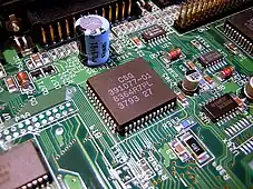 Soundchip Paula im PLCC-Gehäuse(MOS Technology 8364)