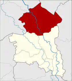 Karte von Sing Buri, Thailand, mit In Buri