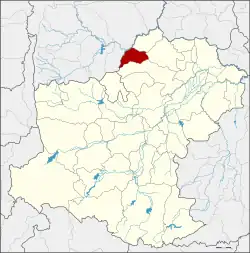 Karte von Nakhon Ratchasima, Thailand, mit Ban Lueam