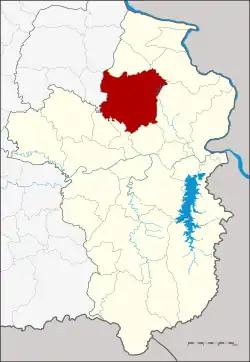 Karte von Ubon Ratchathani, Thailand, mit Trakan Phuet Phon