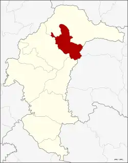 Karte von Yasothon, Thailand, mit Thai Charoen