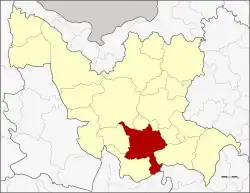 Karte von Udon Thani, Thailand, mit Kumphawapi