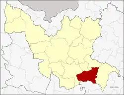 Karte von Udon Thani, Thailand, mit Si That