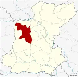 Karte von Roi Et, Thailand, mit Mueang Roi Et