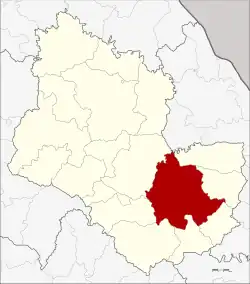 Karte von Sakon Nakhon, Thailand, mit Amphoe Mueang Sakon Nakhon