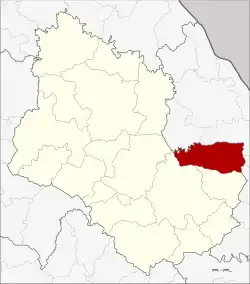Karte von Sakon Nakhon, Thailand, mit Kusuman