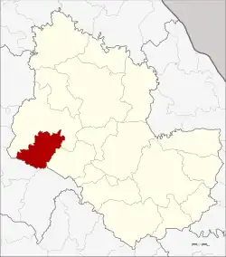 Karte von Sakon Nakhon, Thailand, mit Song Dao