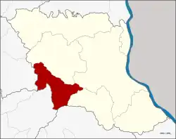 Karte von Mukdahan, Thailand, mit Amphoe Nong Sung