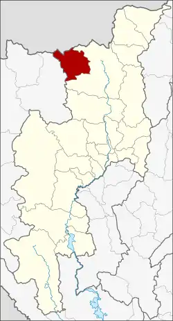 Karte von Chiang Mai, Thailand, mit Wiang Haeng