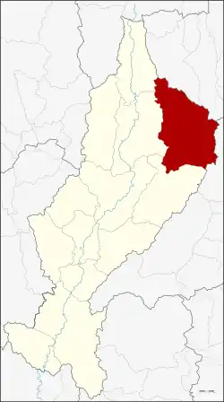 Karte von Lampang, Thailand, mit Ngao