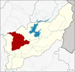 Karte von Uttaradit, Thailand, mit Mueang Uttaradit