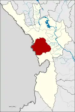 Karte von Tak, Thailand, mit Mae Sot