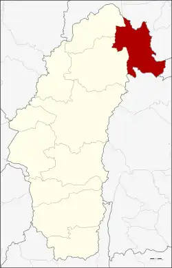 Karte von Phetchabun, Thailand, mit Nam Nao