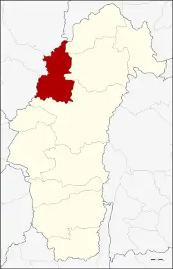 Karte von Phetchabun, Thailand, mit Khao Kho
