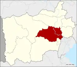 Karte von Ratchaburi, Thailand, mit Mueang Ratchaburi