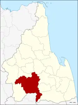 Karte von Nakhon Si Thammarat, Thailand, mit Thung Song