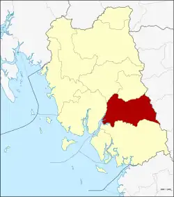 Karte von Trang, Thailand, mit Yan Ta Khao