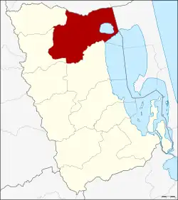 Karte von Phatthalung, Thailand, mit Khuan Khanun
