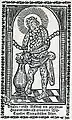 Schmerzensmann, Holzschnitt 1746, Format 8,5 × 14,5&nbsp;cm
