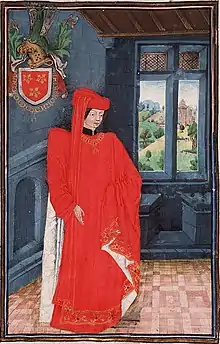 Antoine de Vergy im Ornat des Ordens vom Goldenen Vlies