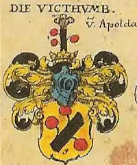 Wappen der Vitzthume von Apolda
