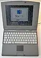 Startbildschirm des klassischen Mac&nbsp;OS auf einem PowerBook Duo 2300c