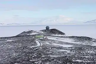Blick vom Second Crater nach Süden auf die Arrival Heights