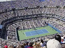 Innenansicht während der US Open 2005