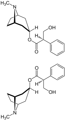 Strukturformel von Atropin