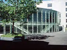 Blick auf die Aula
