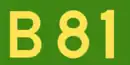 Schild der Australian Alphanumeric State Route B81