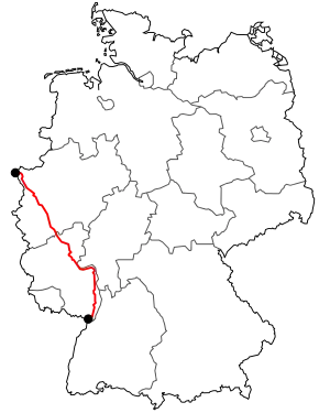 Verlauf der B 9