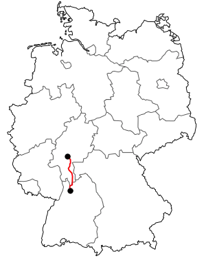 Verlauf der B 45