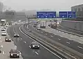 Achtstreifige BAB&nbsp;3/BAB&nbsp;3 am Kreuz Köln-Ost