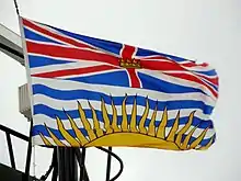 wehende Flagge