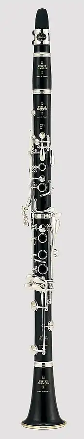 Französische Klarinette (Original Böhm mit 17 Klappen und 6 Ringen, 1843)