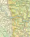 (1a) Westliche und nordwestliche Grenze des Buntsandsteins: nördlich Leimens&nbsp;-&nbsp;Heidelberg&nbsp;-&nbsp;Handschuhsheim&nbsp;-&nbsp;Heiligkreuzsteinach&nbsp;-&nbsp;Steinachtal nach Norden. (2c) Übergangszone zum südlichen Muschelkalkgebiet: längs der Linie Rohrbach&nbsp;-&nbsp; Neckargemünd&nbsp;-&nbsp;Schönbrunn&nbsp;-&nbsp;Schwarzach&nbsp;-&nbsp; Aglasterhausen. Weitere kartographische Darstellungen und Luftaufnahmen der Region: