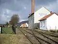 Blick über die Gleisanlagen im Bahnhof Weenzen