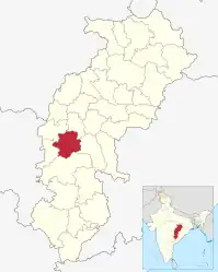Lagekarte des Distrikts
