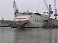 Baltic Princess in der Werft in Helsinki, März 2008