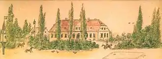 Gutshaus Baranowen im Jahr 1850