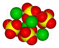 Strukturformel von Strontiumsulfat