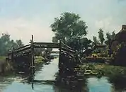 Steg vor Kortenhoef (etwa um 1910).