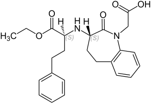 Strukturformel von Benazepril