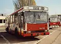 Berliet PR&nbsp;100 in Polen (rechts ein Jelcz gleicher Bauart)