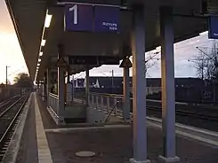 Bahnsteig des Haltepunkts