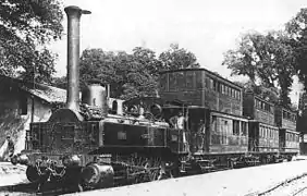 Doppelstockwagen der Bayonne–Anglet–Biarritz-Bahn 1876
