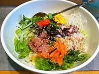 Meeresfrüchte-Bibimbap, Vancouver 2011
