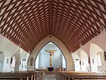 Katholische Kirche Bischofferode, Kirchenschiff, Foto Feb. 2024